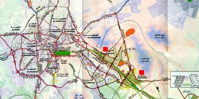 மக்காவில் ஹராம் ஷெரீப் வரைபடம்